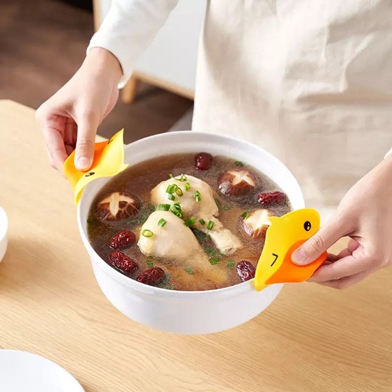 2 Pcs Silicone Small Yellow Duck Pot Gripper, Heat Insulation Hot Plate Clip, Duck Anti-scald Baking Cooking Grips, Kitchen Finger Protector, Microwave Hand Protector Clip 2 Pcs Silicone Small Yellow Duck Pot Gripper, Heat Insulation Hot Plate Clip, Duck Anti-scald Baking Cooking Grips, Kitchen Finger Protector, Microwave Hand Protector Clip